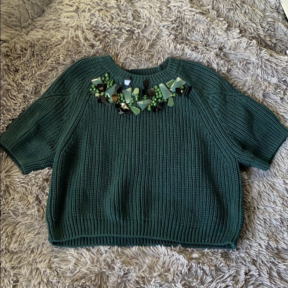 Embellished Knit Top